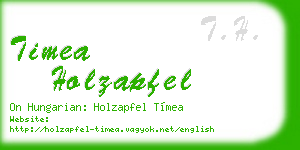 timea holzapfel business card